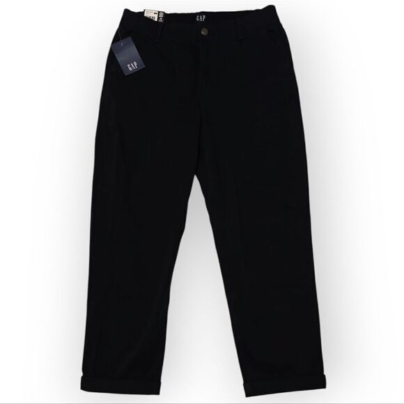 NWT GAP Classic Twill Black Ankle Cropped Pants Size 12 - Picture 3 of 11